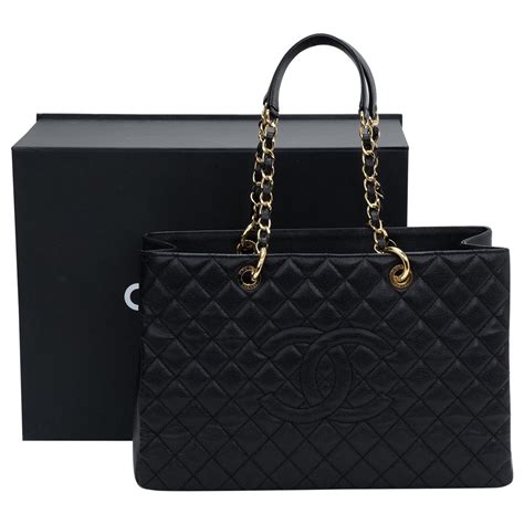 chanel gst xl price|Chanel gst caviar black.